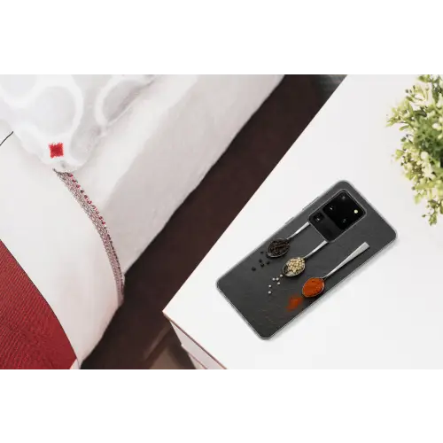 Specerijen - Lepels - Tafel - Rustiek - Kruiden Telefoonhoesje Samsung Galaxy S20 Ultra klein -kamerS20Ultra