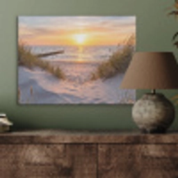 Strand - Zonsondergang - Natuur - Landschap PET vilt klein -sfeer2