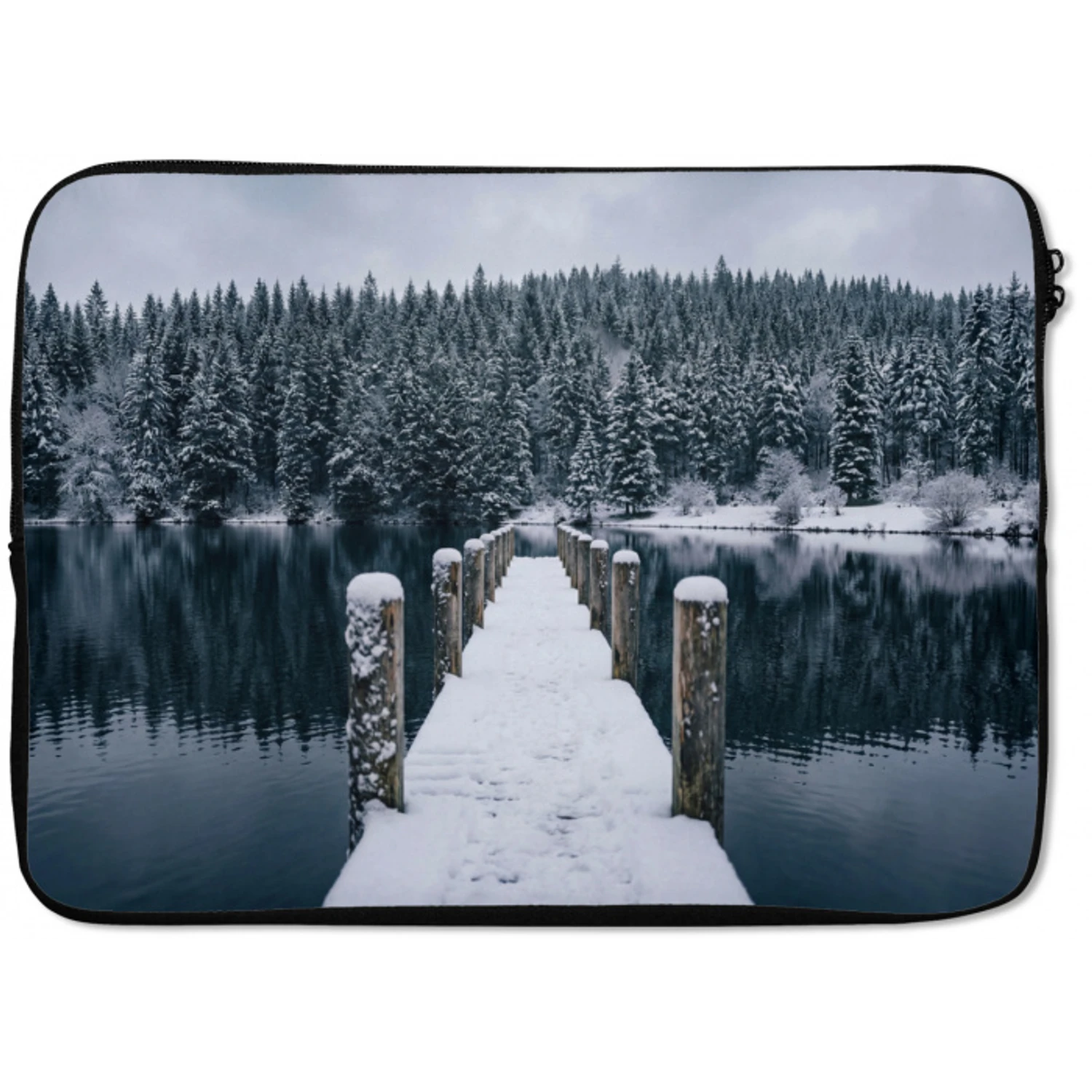 Steiger - Meer - Sneeuw - Bergen - Rustgevend laptophoes neopreen klein -zkaufland3dotto