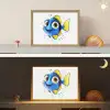 Doktersvis - Blauw - Vis - Spetters Light Box met batterij (Wandlamp kind) middel -sfeer3_kind