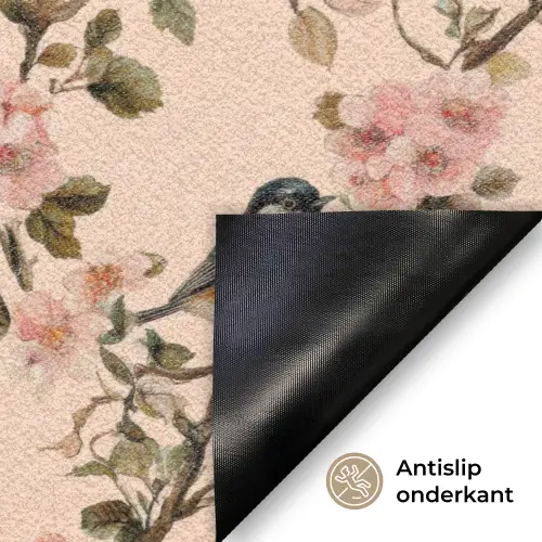 Bloesem - Koolmees - Roze Deurmat klein 898 -antislip_NL