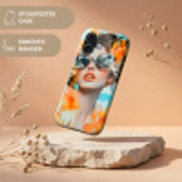 Bloemen - Vrouw - Zonnebril - Blauw Toughcase MagSafe Apple iPhone 17 klein -USP_RandenV_DE