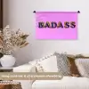 Felroze - Badass - Panterprint - Schaduw Wandkleed katoen klein -sfeer1