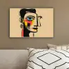 Geometrisch - Felle kleuren - Kubistische stijl canvas 2cm klein -sfeer3