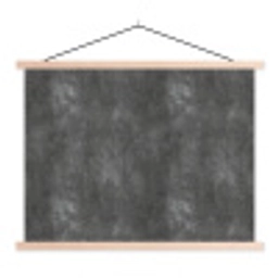 Donkergrijs - Ruw - Beton textielposter latten blank klein 122 -3d