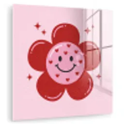 Bloem - Roze - Hartjes plexiglas 5mm klein -zzzproduct_nieuw