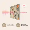 Vogel - Tak - Bloemen - Oranje PET vilt klein -USP_NL