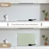 Mintgroen - Effen kleur keuken achterwand spatscherm klein 900 -voor_na_NL