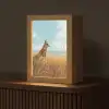 Vos - Gras - Wolken - Oranje Light Box met kabel (Tafellamp) klein -z3d_website