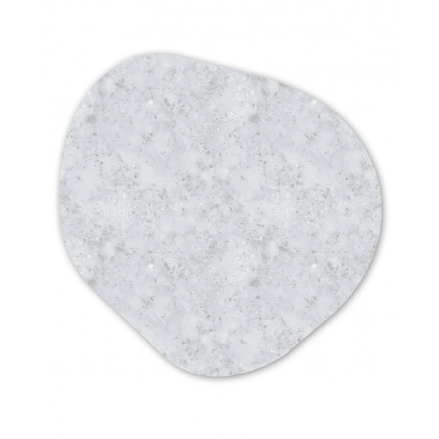 Grijs - Terrazzo-effect - Beton Wandcirkel Organisch Forex 3mm klein 629 -3d