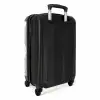 Beige ruiten patroon NBS - Handbagage koffer - Unisex middel -achterkant