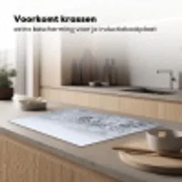 Bos - Sneeuw - Winter - Natuur - Wit Inductie beschermer vinyl 3mm klein -sfeer1