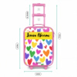 Hartjes - Patroon - Kleurrijk Kinderkoffer - Roze klein -productfoto_formaten