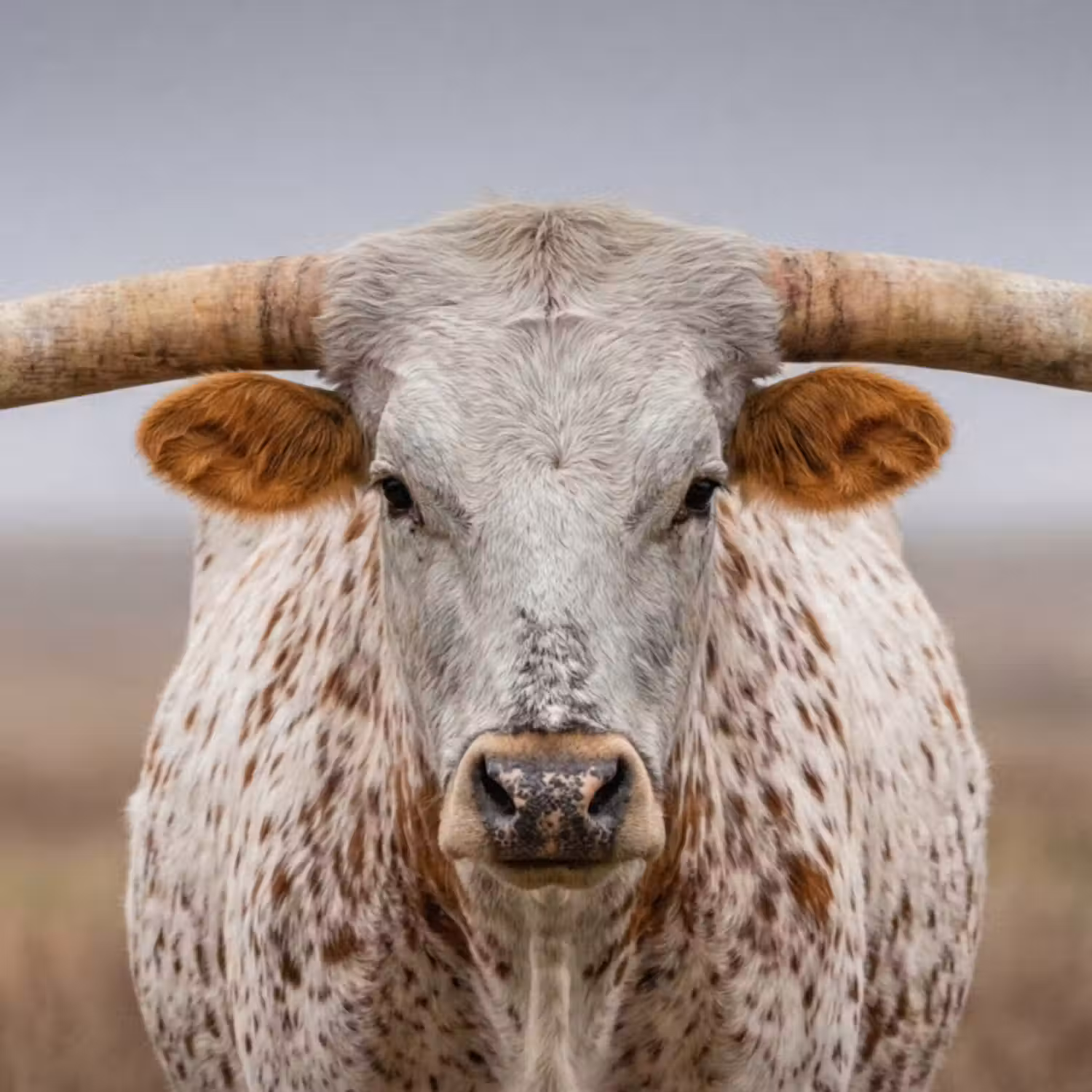 Behang - Longhorn - Grasveld - Dier