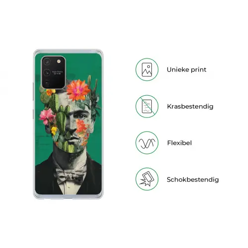 Man - Planten - Groen Telefoonhoesje Samsung Galaxy S10 Lite klein -specsS10Lite