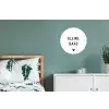 Spreuken - Kleine baas - Quotes Wandcirkel aluminium klein -slaapkamer