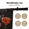 Stilleven met bloemen en een horloge - Schilderij van Abraham Mignon Wandkleed katoen middel -sfeer2