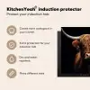 Schotse hooglander - Zwart - Koe - Dieren Inductie beschermer vinyl 3mm middel -vsfeer2_ENG