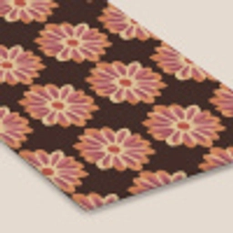 Bloemen - Patroon - Bruin fotolijst zwart zonder passe partout klein 224 -zsfeer6