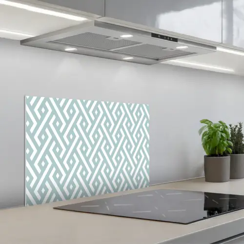 Patronen - Abstract - Geometrie keuken achterwand spatscherm klein 900 -3d_schuin