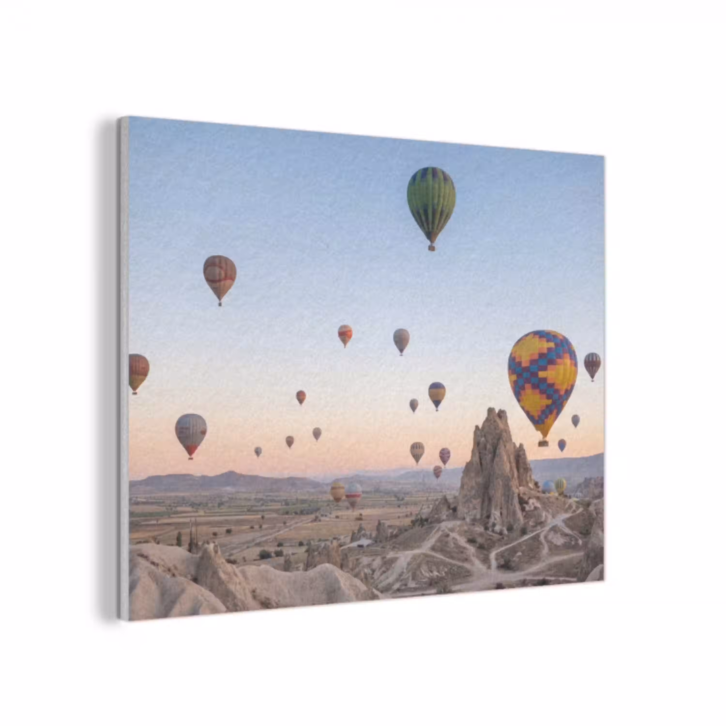 Luchtballonnen - Rotsen - Zonsopgang PET vilt klein -3d