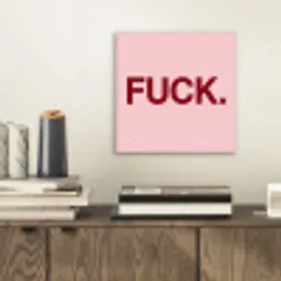 Statement - Krachtig - Roze aluminium wit klein -sfeer1