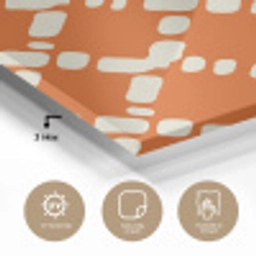 Oranje - Ruitpatroon - Wit plexiglas 5mm klein 11 -sfeer2