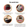 Sierlijk - Bloem - Roze - Glazen Inductie beschermer vinyl 3mm klein -zzzzzzz-td-werking