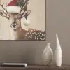 Kerst - Hert - Gewei - Rood PET vilt klein -sfeer6_closeup