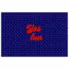 Yes fun - Rood - Blauw - Stippen poster papier klein -3d