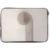 Minimalistisch - Cirkel - Lichtgrijs laptophoes neopreen klein -zkaufland3dotto