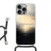 Zon - Horizon - Zee Hoesje iPhone 16 Pro Max met koord klein -3d