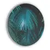 Tropical - Jungle - Bladeren - Groen Akoestische PET Vilt - Rond klein -3d