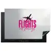 Catch flights not feelings - Vliegtuig - Roze Inductie beschermer vinyl 3mm klein -3d