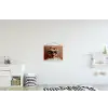Vrouw - Macarons - Bril textielposter latten blank klein -kinderkamer