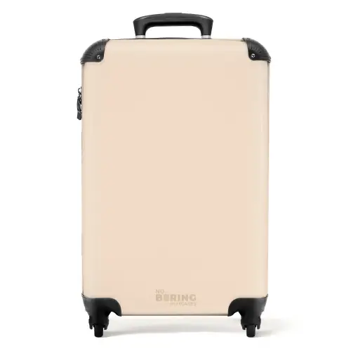 Nude - Licht beige NBS - Handbagage koffer - Kinderen Unisex middel -productfoto_recht