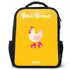 Kip - Rolschaatsen - Geel Rugzak - Zwart middel -3d