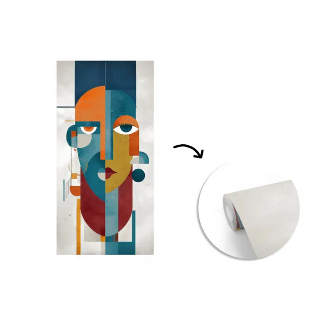 Geometrisch - Strakke vormen - Kleurrijk fotobehang vinyl groot -3d