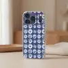 Borden - Floraal - Blauw Telefoonhoesje iPhone 17 Pro klein 878 -sfeer2
