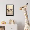 Wereldkaart - Goud - Zwart - Abstract fotolijst zwart zonder passe partout klein -usfeer4_kinderkamer