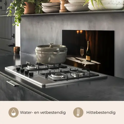 Prosecco - Bubbels - Sfeervol - Drank keuken achterwand spatscherm klein -usp_NL
