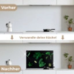 Specerijen en kruiden op zwarte achtergrond keuken achterwand spatscherm klein -voor_na_DE