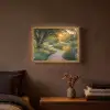 Pad - Bloemen - Park Light Box met batterij (Wandlamp) middel -sfeer4