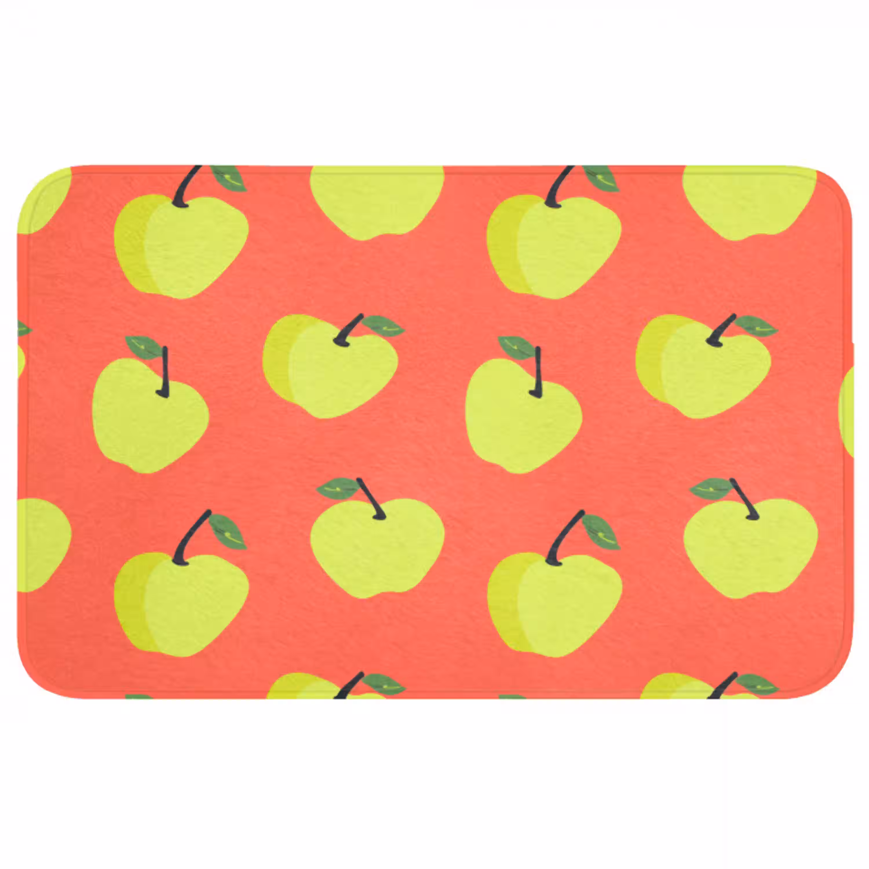 Appels - Modern - Groen Badmat middel 997 -3d