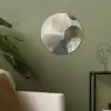Minimalistisch - Cirkels - Penseelstreken - Beige Akoestische PET Vilt - Rond klein -sfeer2