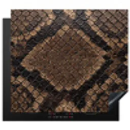 Python - Schubben - Brons Inductie beschermer vinyl 3mm middel -3d