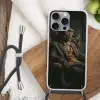 Kat - Pak - Oranje - Sigaar Hoesje iPhone 16 Pro Max met koord klein -sfeer4