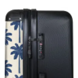 Symmetrisch - Palm - Blauw NBS - Large koffer - Volwassenen Unisex groot -product3
