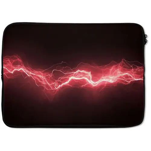 Gaming - Rood - Elektriciteit - Energie  - Lijn laptophoes neopreen klein -zkaufland3dotto