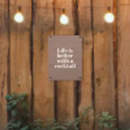 Cocktail - Tekst - Patroon - Wit tuinposter los doek klein -sfeer1